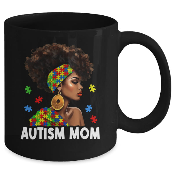 African Black Autism Mom Afro Mother Autism Awareness Mama Mug 11oz Mug Black back 600x 1.jpg