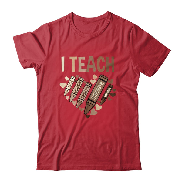 Celebrate Black History Month I Teach Black History Teacher Classic T Shirt Red 600x 2.jpg