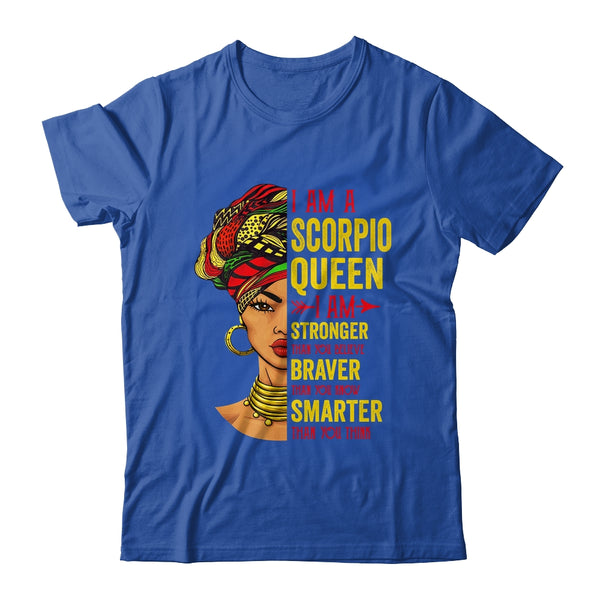 Scorpio Queen I Am Stronger Birthday For Scorpio Zodiac Classic T Shirt Royal 600x 1.jpg