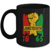 Juneteenth 18 65 African American Black History Month Mug 11oz Mug Black front 600x 1.jpg