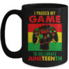 Funny I Paused My Game To Celebrate Juneteenth Black Gamers Mug 15oz Mug Black front 600x 1.jpg