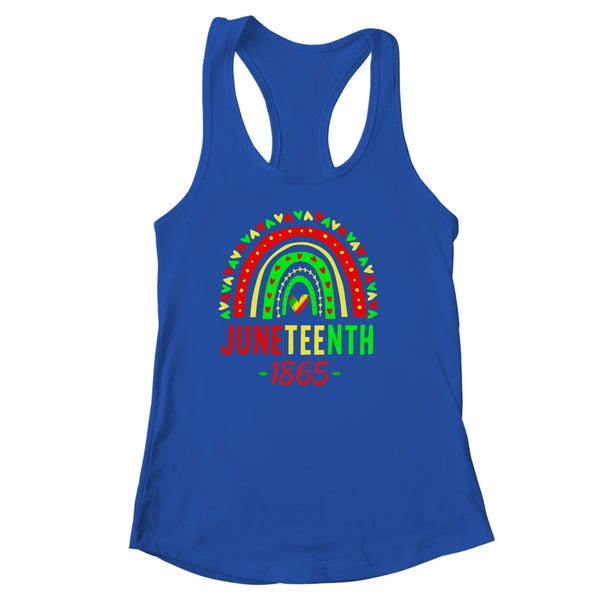 Juneteenth For Women Men Kids Juneteenth Day Rainbow Women s Ideal Racerback Tank Royal 600x 1.jpg