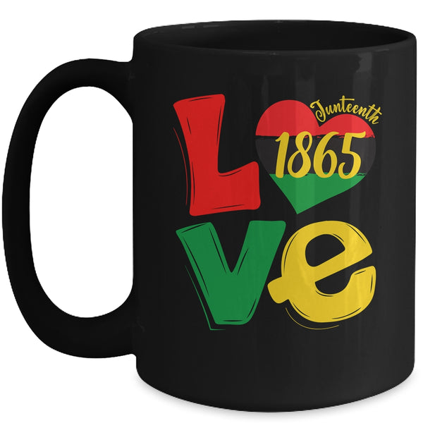 Happy Juneteenth Is My Independence Day Free Black Women Mug 15oz Mug Black front 600x 1.jpg