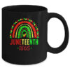 Juneteenth For Women Men Kids Juneteenth Day Rainbow Mug 11oz Mug Black back 600x 1.jpg