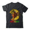 Juneteenth Black History African American Women Sunflower Classic T Shirt Black 600x.jpg