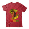 Juneteenth Black History African American Women Sunflower Classic T Shirt Red 600x.jpg