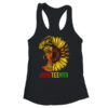 Juneteenth Black History African American Women Sunflower Women s Ideal Racerback Tank Black 600x.jpg