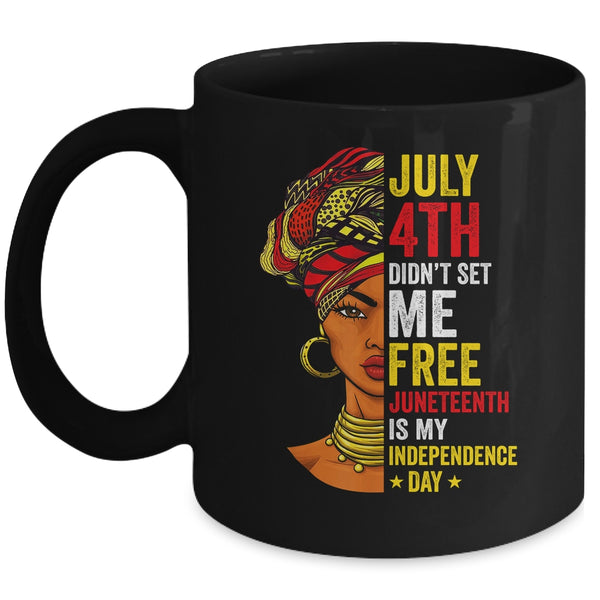 Juneteenth Women Celebrate Juneteenth African American Mug 11oz Mug Black front 600x.jpg