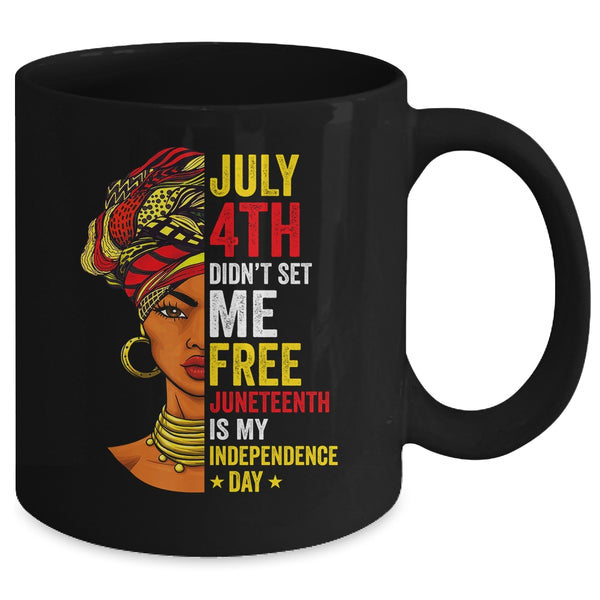 Juneteenth Women Celebrate Juneteenth African American Mug 11oz Mug Black back 600x.jpg