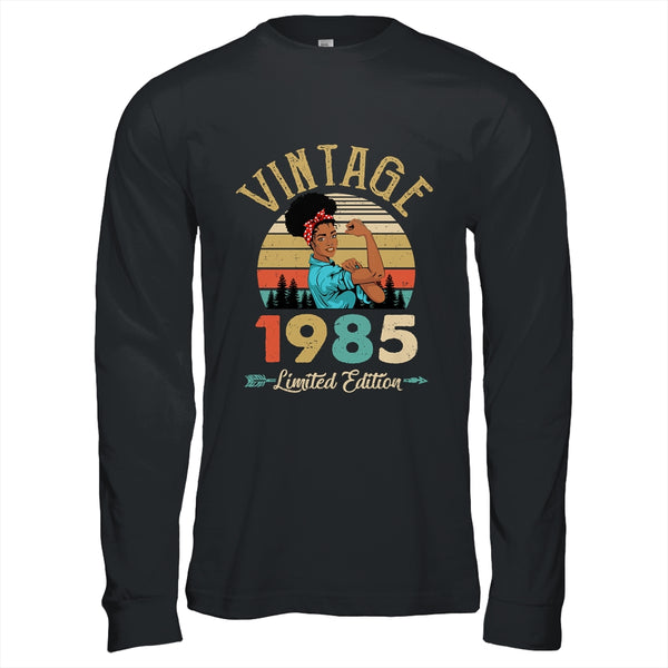 Vintage 1985 37th Birthday Afro Black Woman 37 Years Old Long Sleeve T Shirt Black 600x.jpg