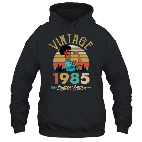 Vintage 1985 37th Birthday Afro Black Woman 37 Years Old Pullover Hoodie Black 600x.jpg