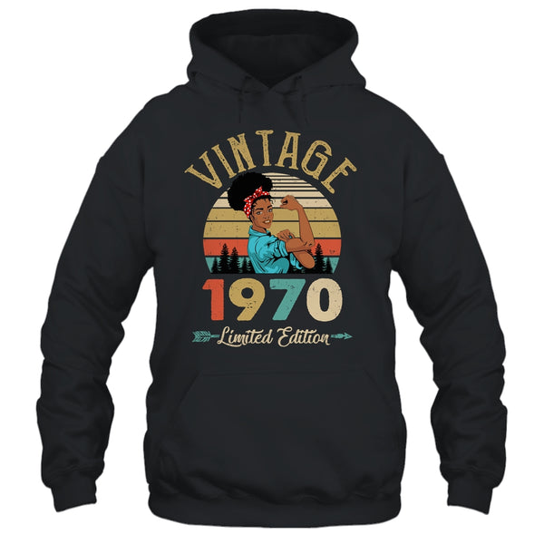 Vintage 1970 52th Birthday Afro Black Woman 52 Years Old Pullover Hoodie Black 600x.jpg