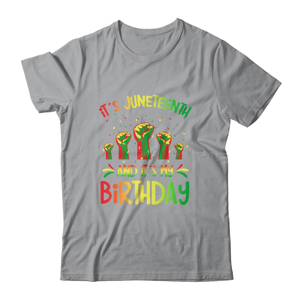 Its Juneteenth And My Birthday African Black Juneteenth Classic T Shirt Sport Grey 600x 1.jpg