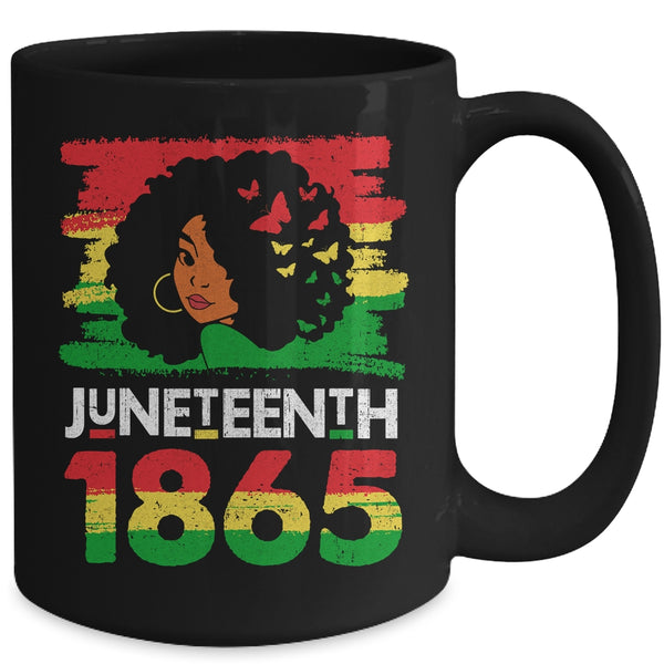 Juneteenth Is My Independence Day Black Women Black Pride Mug 15oz Mug Black back 600x 1.jpg