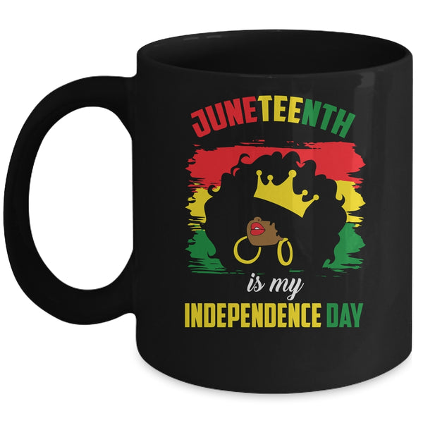Juneteenth Women Juneteenth For Women Queen Mug 11oz Mug Black front 600x 1.jpg