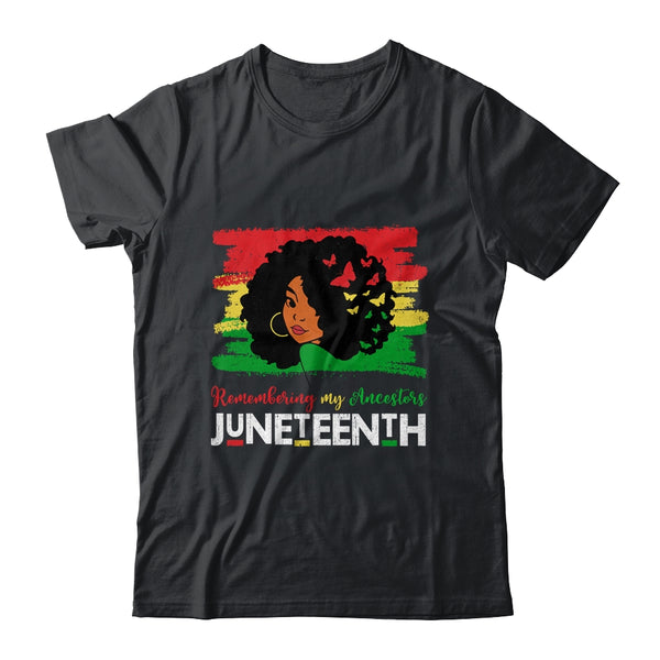 Remembering My Ancestors Juneteenth Black Freedom 1865 Classic T Shirt Black 600x.jpg