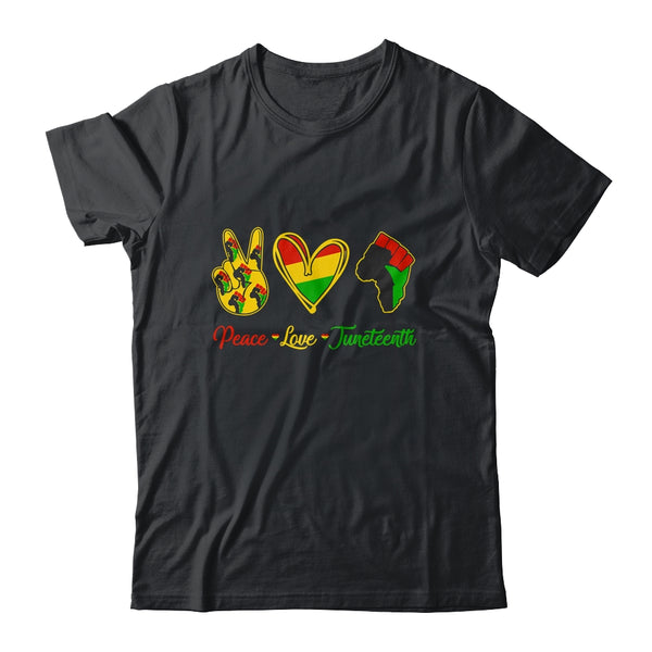 Peace Love Juneteenth Pride Black Girl Black Queen King Classic T Shirt Black 600x 1.jpg