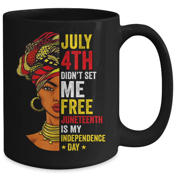Juneteenth Women Celebrate Juneteenth African American Mug 15oz Mug Black back 600x 1.jpg