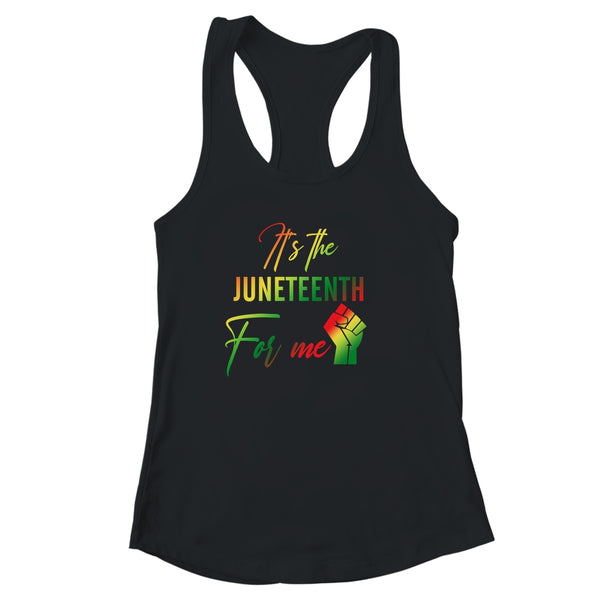 It s The Juneteenth For Me Freedom Since 1865 Independence Women s Ideal Racerback Tank Black 600x 1.jpg