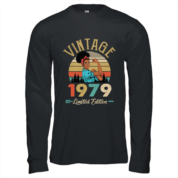 Vintage 1979 43th Birthday Afro Black Woman 43 Years Old Long Sleeve T Shirt Black 600x.jpg