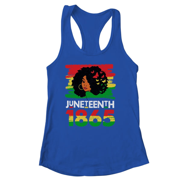 Juneteenth Is My Independence Day Black Women Black Pride Women s Ideal Racerback Tank Royal 600x 1.jpg