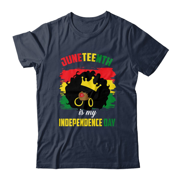 Juneteenth Women Juneteenth For Women Queen Classic T Shirt Navy 600x.jpg