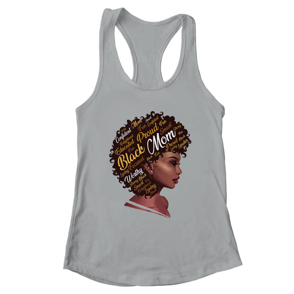 Happy Mother s Day Black Mom Queen Afro African Woman Women s Ideal Racerback Tank Heather Grey 600x 2.jpg