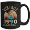 Vintage 1990 32th Birthday Afro Black Woman 32 Years Old Mug 15oz Mug Black back 600x.jpg