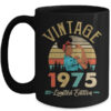 Vintage 1975 47th Birthday Afro Black Woman 47 Years Old Mug 15oz Mug Black front 600x.jpg