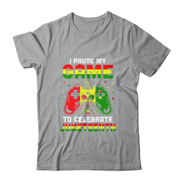 I Paused My Game To Celebrate Juneteenth Gamer Juneteenth Classic T Shirt Sport Grey 600x.jpg