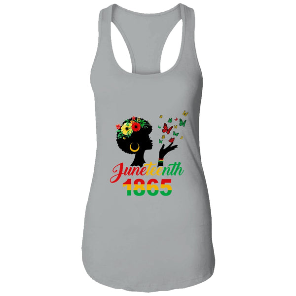 Juneteenth Women Girls Kids Flag 1865 Women s Ideal Racerback Tank Heather Grey 600x.jpg