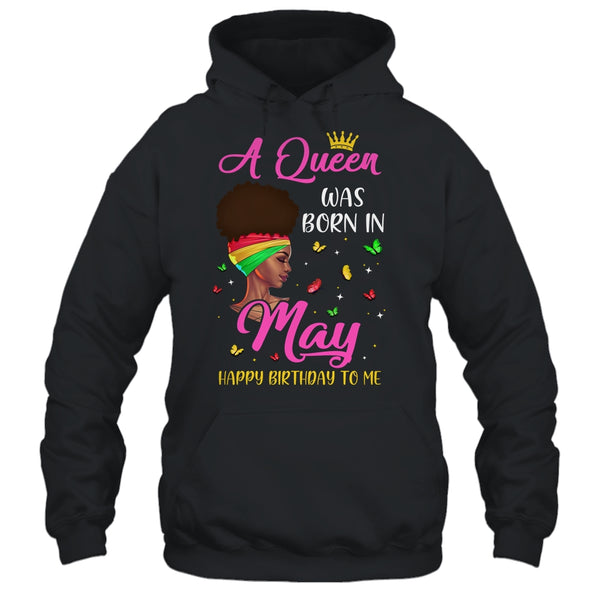 Queen Was Born In May Birthday Girl Black Women African Pullover Hoodie Black 600x.jpg