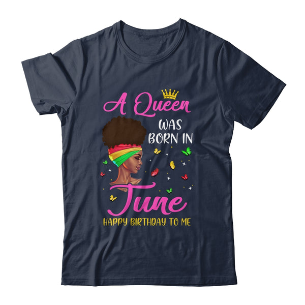 Queen Was Born In June Birthday Girl Black Women African Classic T Shirt Navy 600x.jpg