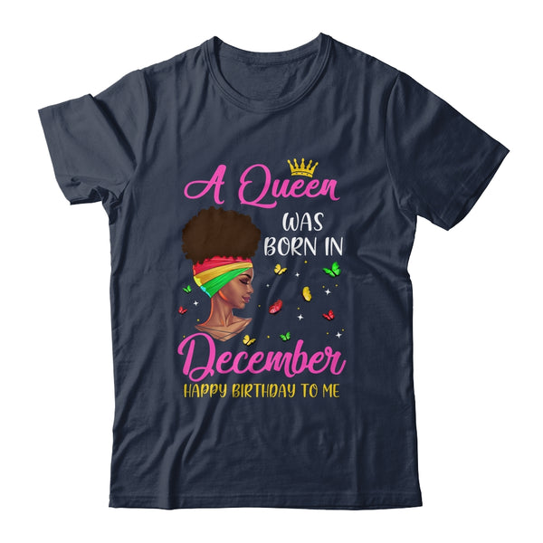 Queen Was Born In December Birthday Girl Black Women African Classic T Shirt Navy 600x.jpg