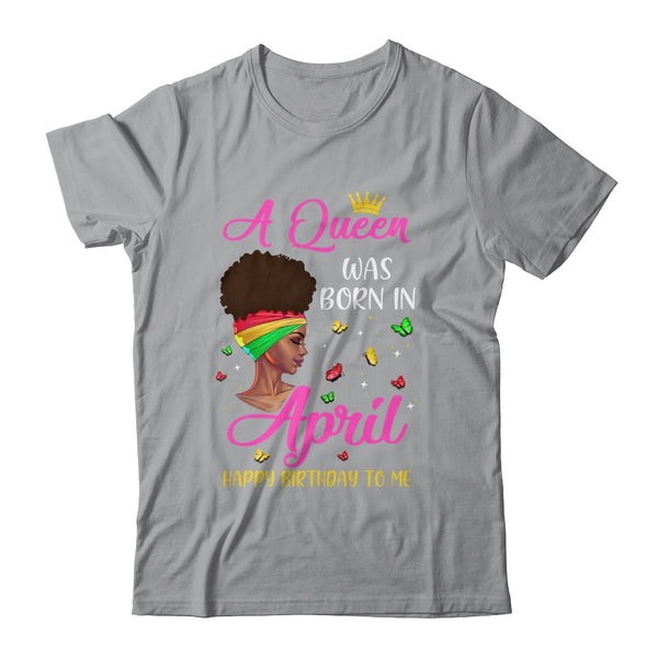 Queen Was Born In April Birthday Girl Black Women African Classic T Shirt Sport Grey 600x.jpg
