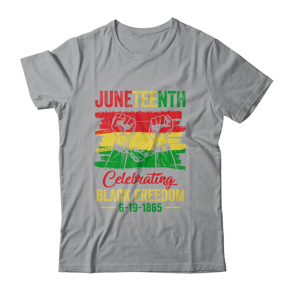 Juneteenth Celebrating Black African Freedom 1865 Flag Classic T Shirt Sport Grey 600x.jpg