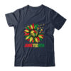 Sunflower Fist Juneteenth Black History African American Classic T Shirt Navy 600x.jpg