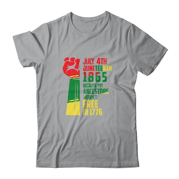 Juneteenth My Ancestors Free Black African Flag Men Women Classic T Shirt Sport Grey 600x.jpg