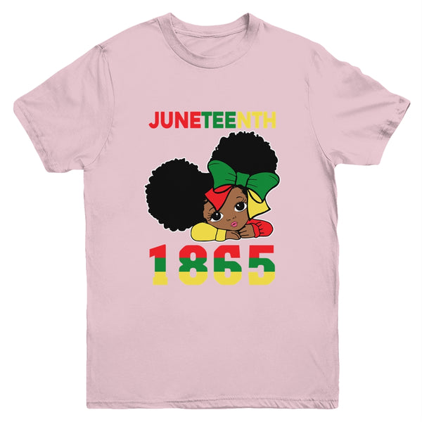 Juneteenth Celebrating 1865 Cute Black Girls Kids Youth Youth T Shirt Light Pink 600x.jpg