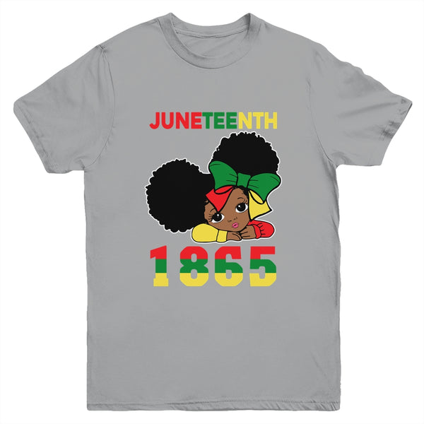 Juneteenth Celebrating 1865 Cute Black Girls Kids Youth Youth T Shirt Sport Grey 600x.jpg