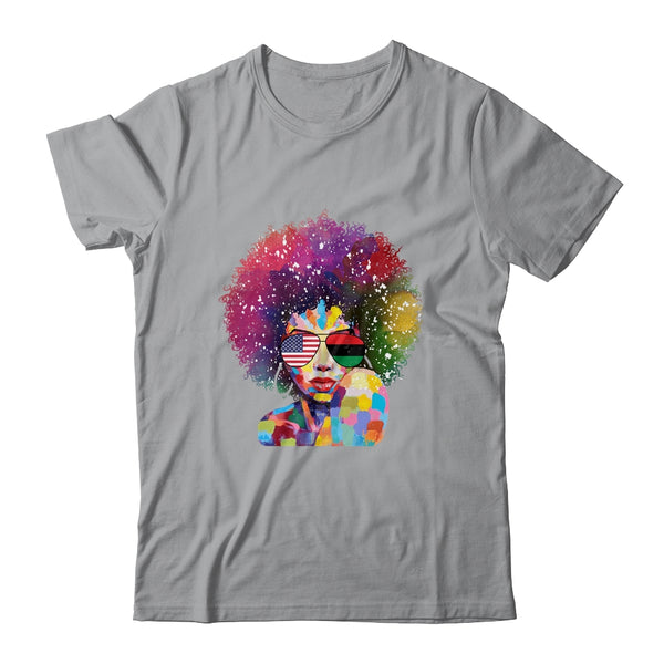 Afro Women Black Queen African American Melanin Queen Classic T Shirt Sport Grey 600x.jpg