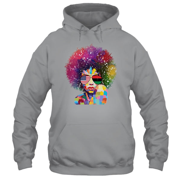 Afro Women Black Queen African American Melanin Queen Pullover Hoodie Sport Grey 600x.jpg