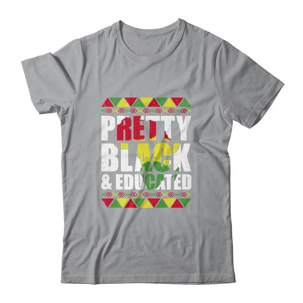 Pretty Black And Educated Black Month History African Gift Classic T Shirt Sport Grey 600x.jpg