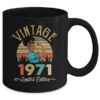 Vintage 1971 51th Birthday Afro Black Woman 51 Years Old Mug 11oz Mug Black back 600x.jpg