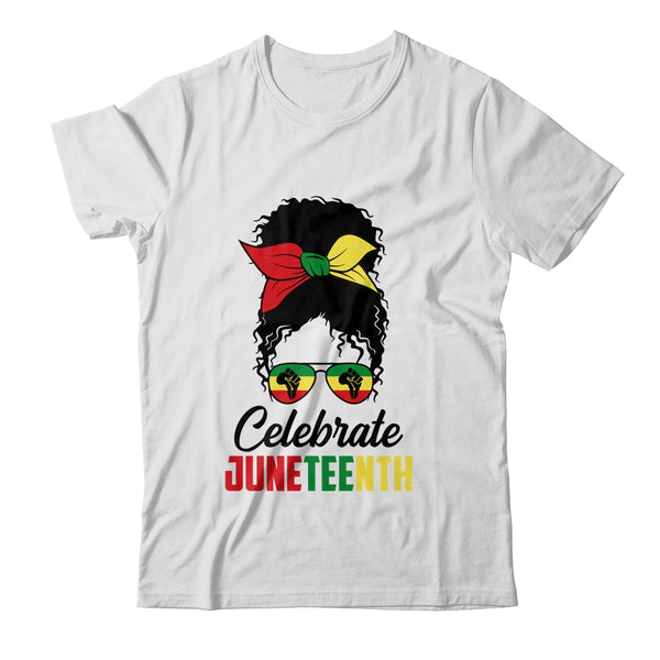 Black Women Messy Bun Hair Juneteenth Independence Day Classic T Shirt White 600x 1.jpg