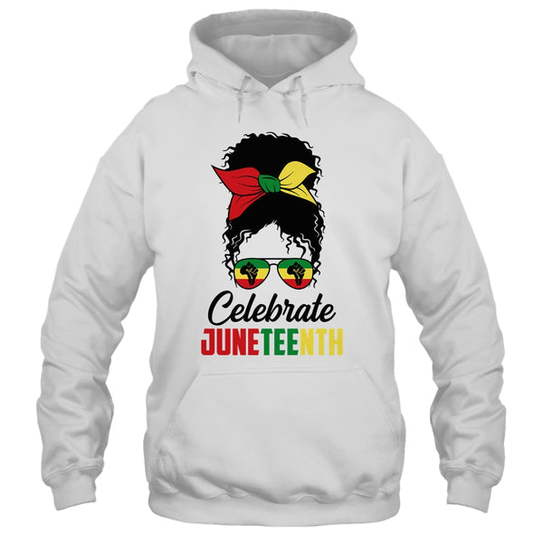 Black Women Messy Bun Hair Juneteenth Independence Day Pullover Hoodie White 600x 1.jpg