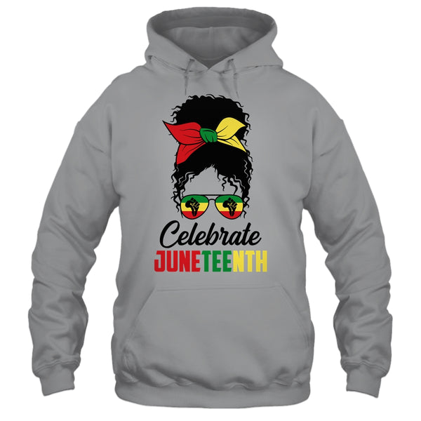 Black Women Messy Bun Hair Juneteenth Independence Day Pullover Hoodie Sport Grey 600x 1.jpg