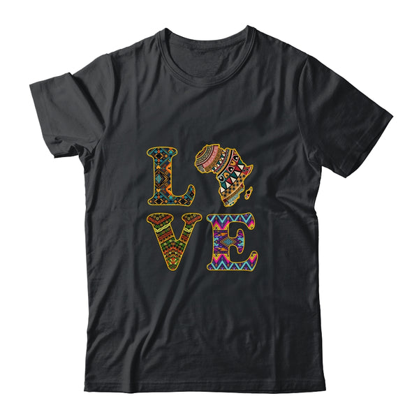 Love Africa African Kente Cloth Men Women Lover Classic T Shirt Black 600x.jpg