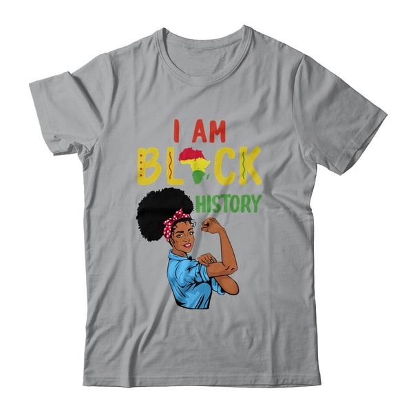 I Am Black History Pride Black Girl History Month Gift Classic T Shirt Sport Grey 600x.jpg
