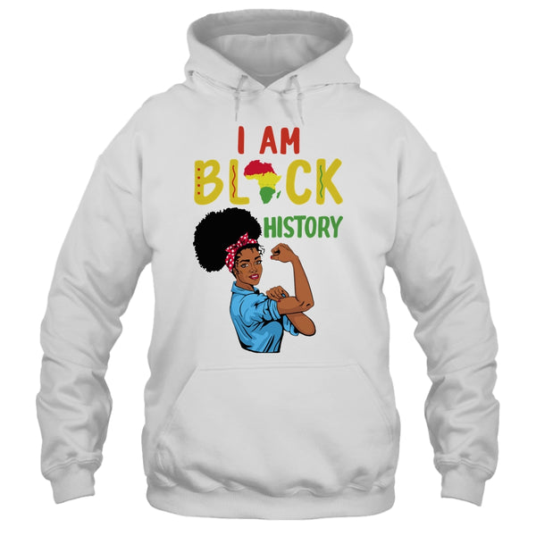 I Am Black History Pride Black Girl History Month Gift Pullover Hoodie White 600x.jpg